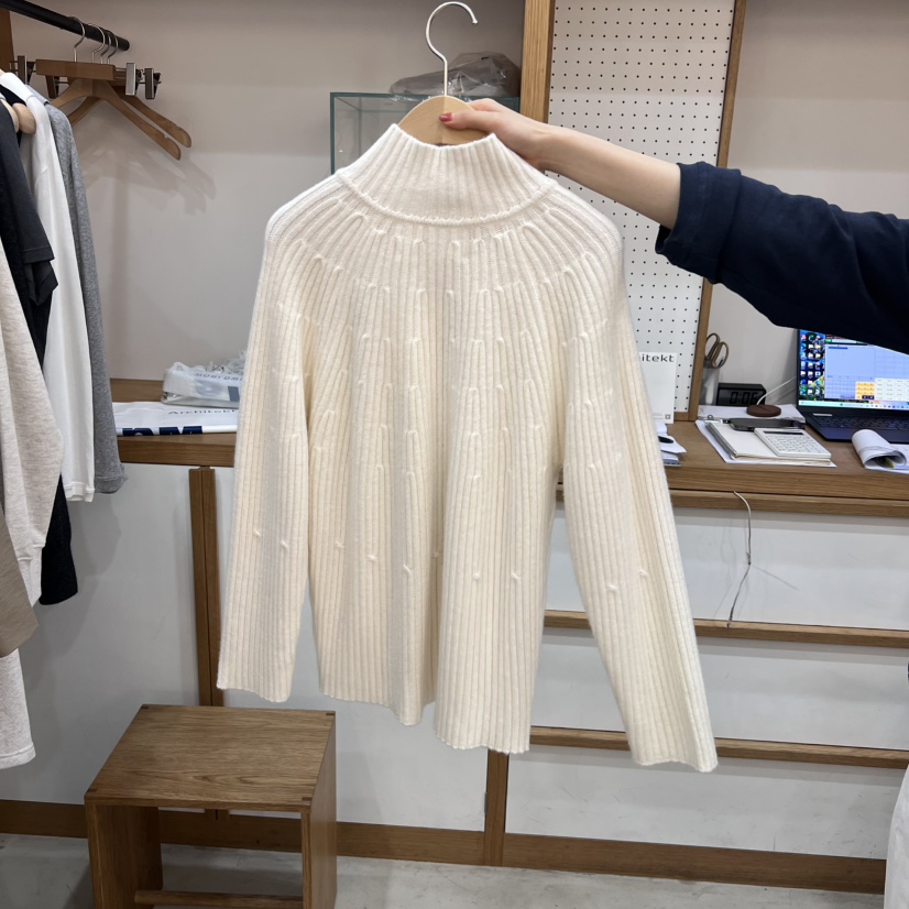 ARCHITEKT東大門㊣實拍女裝新品人氣推薦職業熱賣休閑針織衫ARCHITEKT針織衫