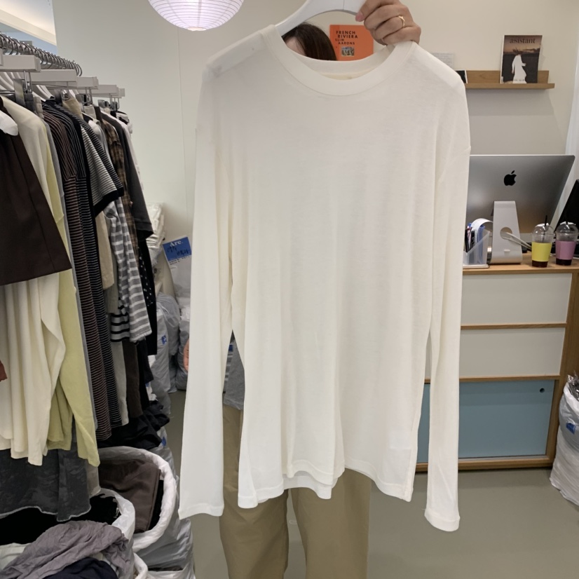 ARE東大門㊣代購女士新品休閑真品職業推薦長袖T恤美利奴羊毛ARE YOU/ARE長袖T恤