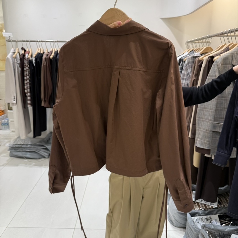 BLUEI-D東大門㊣代購女裝新品推薦25秋冬休閑真品襯衫蕾絲衫Blue i-d襯衫/蕾絲衫