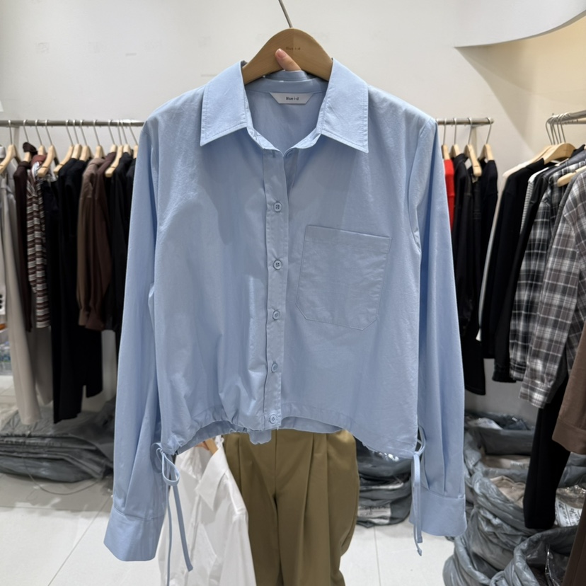 BLUEI-D東大門㊣代購女裝新品推薦25秋冬休閑真品襯衫蕾絲衫Blue i-d襯衫/蕾絲衫圖色3