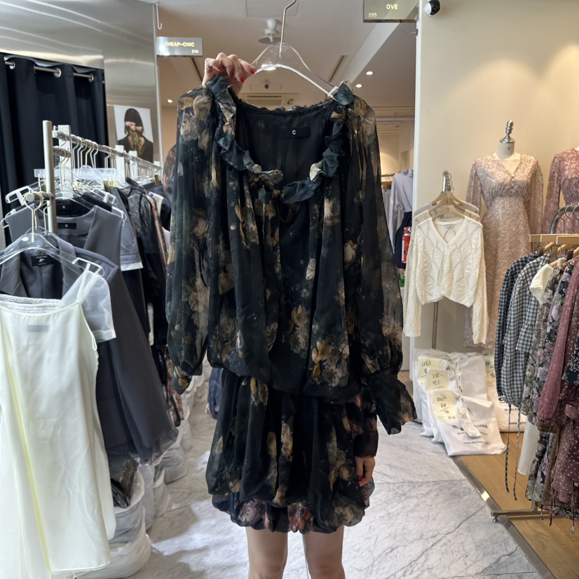 CHEAP-CHIC東大門㊣代購女裝新品推薦人氣休閑25秋冬連衣裙CHEAP-CHIC/CHARLES THE SECOND連衣裙圖色2