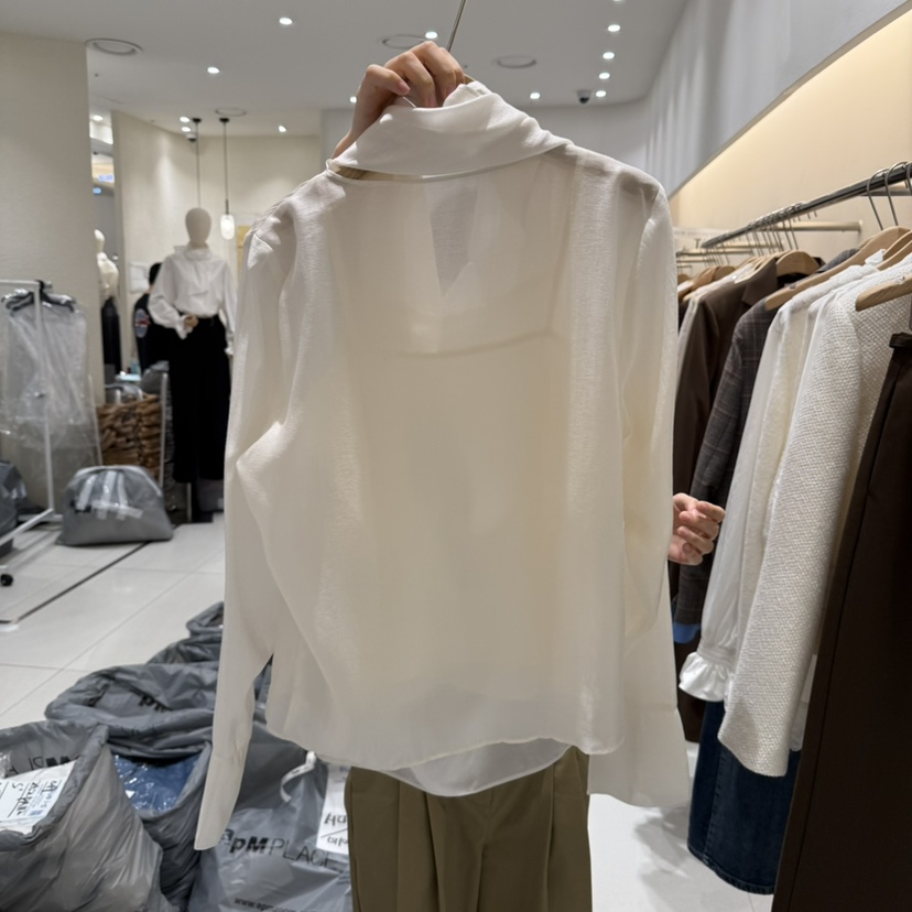 BLUEI-D韓國代購㊣女裝新品人氣時尚職業休閑真品襯衫蕾絲衫Blue i-d襯衫/蕾絲衫