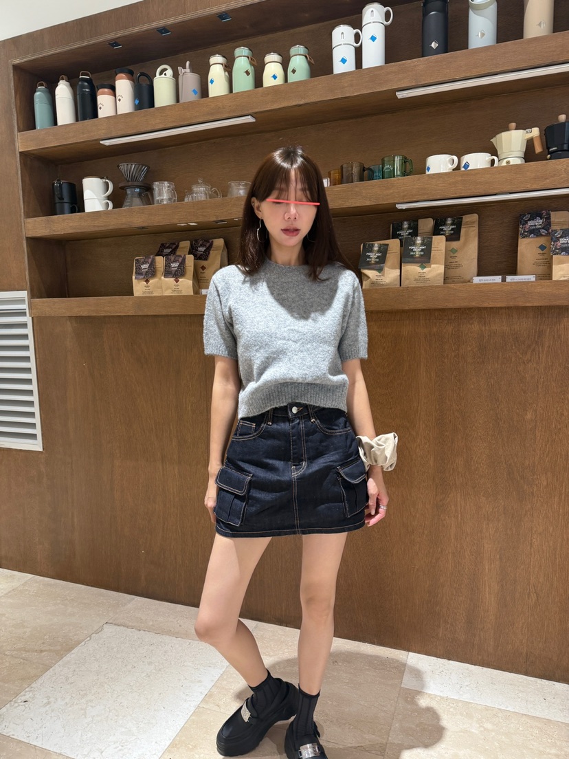 LUMIPLE東大門㊣代購女裝新品熱賣真品人氣職業時尚針織衫短款LUMIPLE針織衫