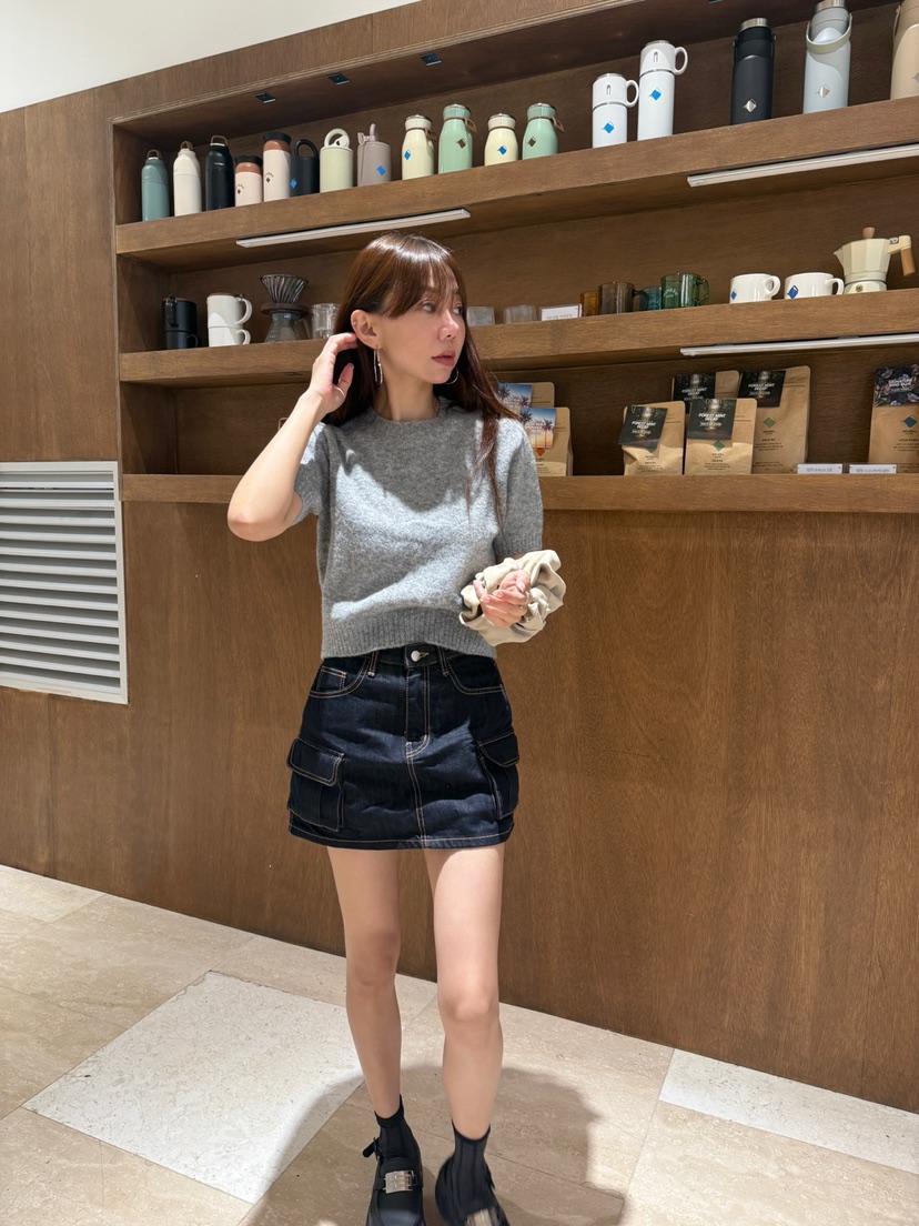 LUMIPLE東大門㊣代購女裝新品熱賣真品人氣職業時尚針織衫短款LUMIPLE針織衫