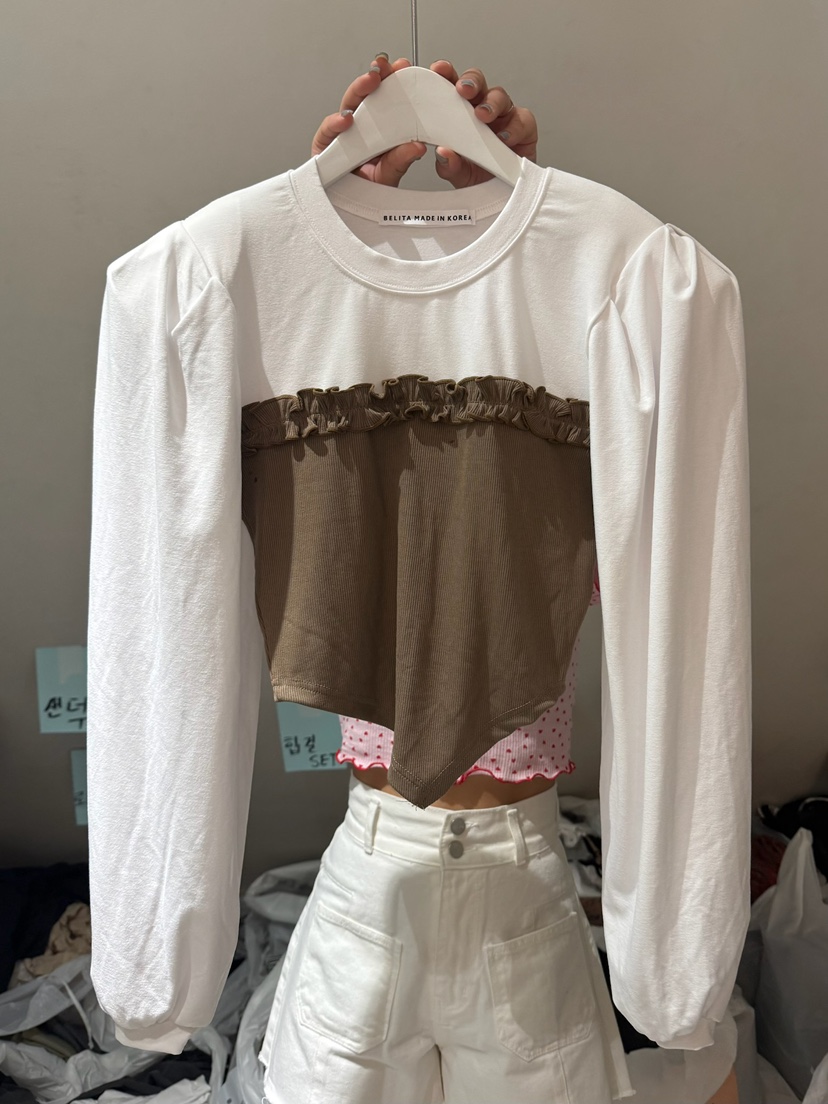 BELITA-L韓國代購㊣女裝新品推薦休閑人氣時尚熱賣長袖T恤BELITA-L長袖T恤