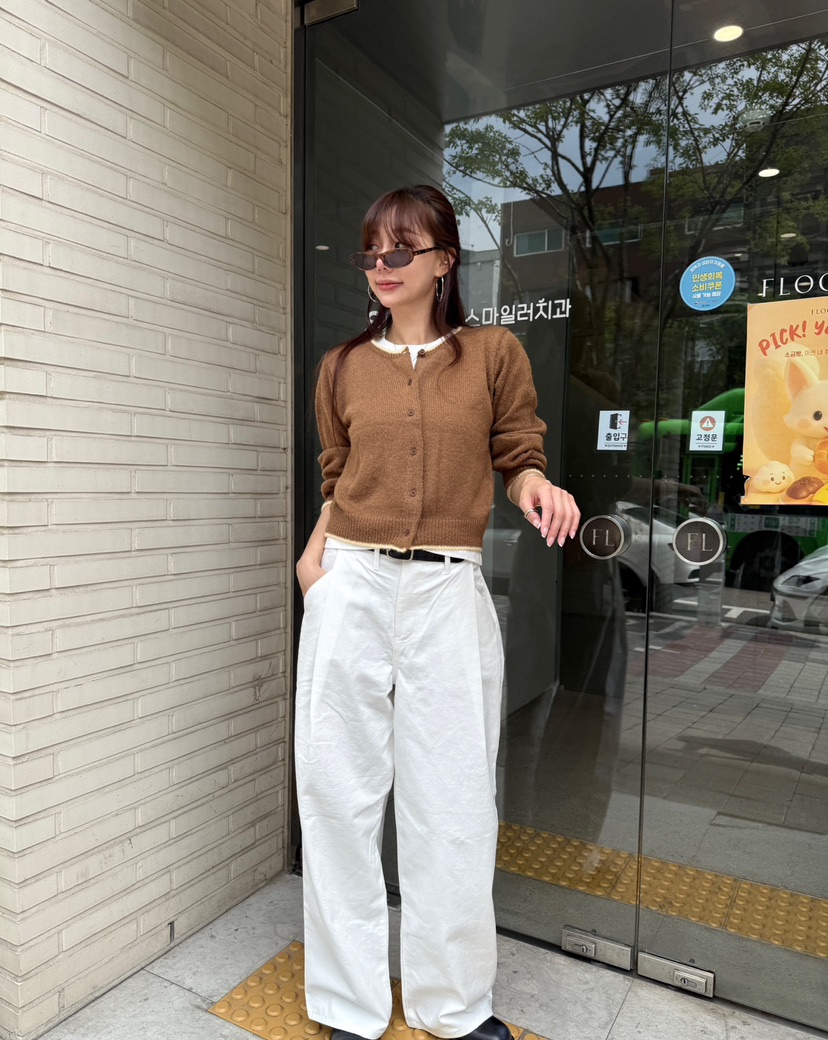 LUMIPLE韓國直郵㊣女士新品25秋冬真品職業時尚推薦針織衫羊毛LUMIPLE針織衫
