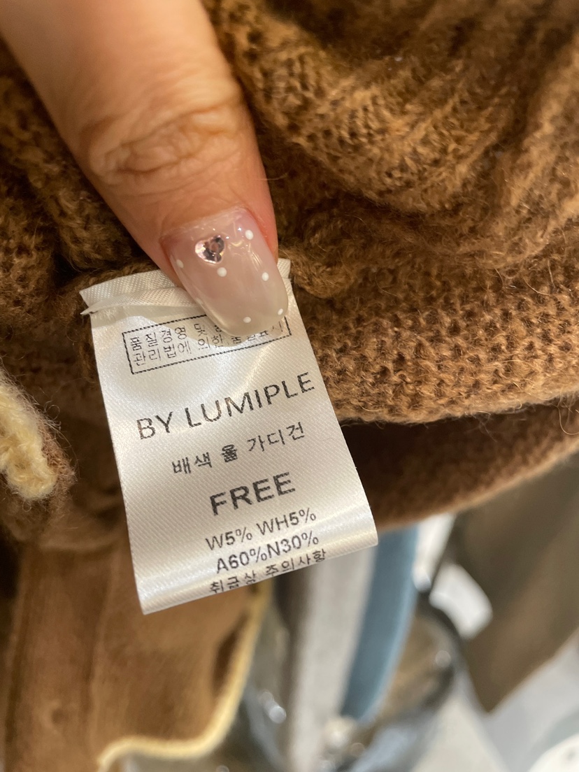 LUMIPLE韓國直郵㊣女士新品25秋冬真品職業時尚推薦針織衫羊毛LUMIPLE針織衫