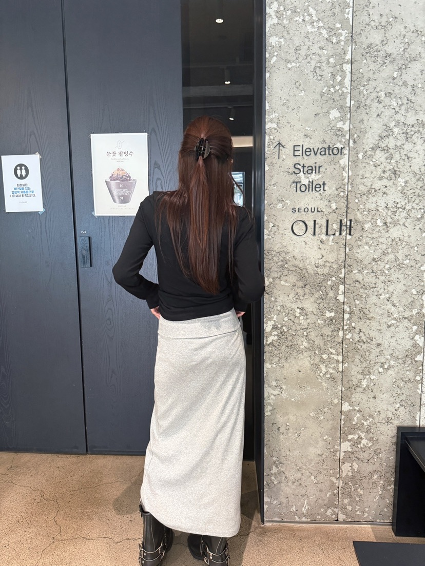 LUMIPLE東大門㊣代購女裝新款時尚真品25秋冬職業休閑人氣長裙LUMIPLE長裙