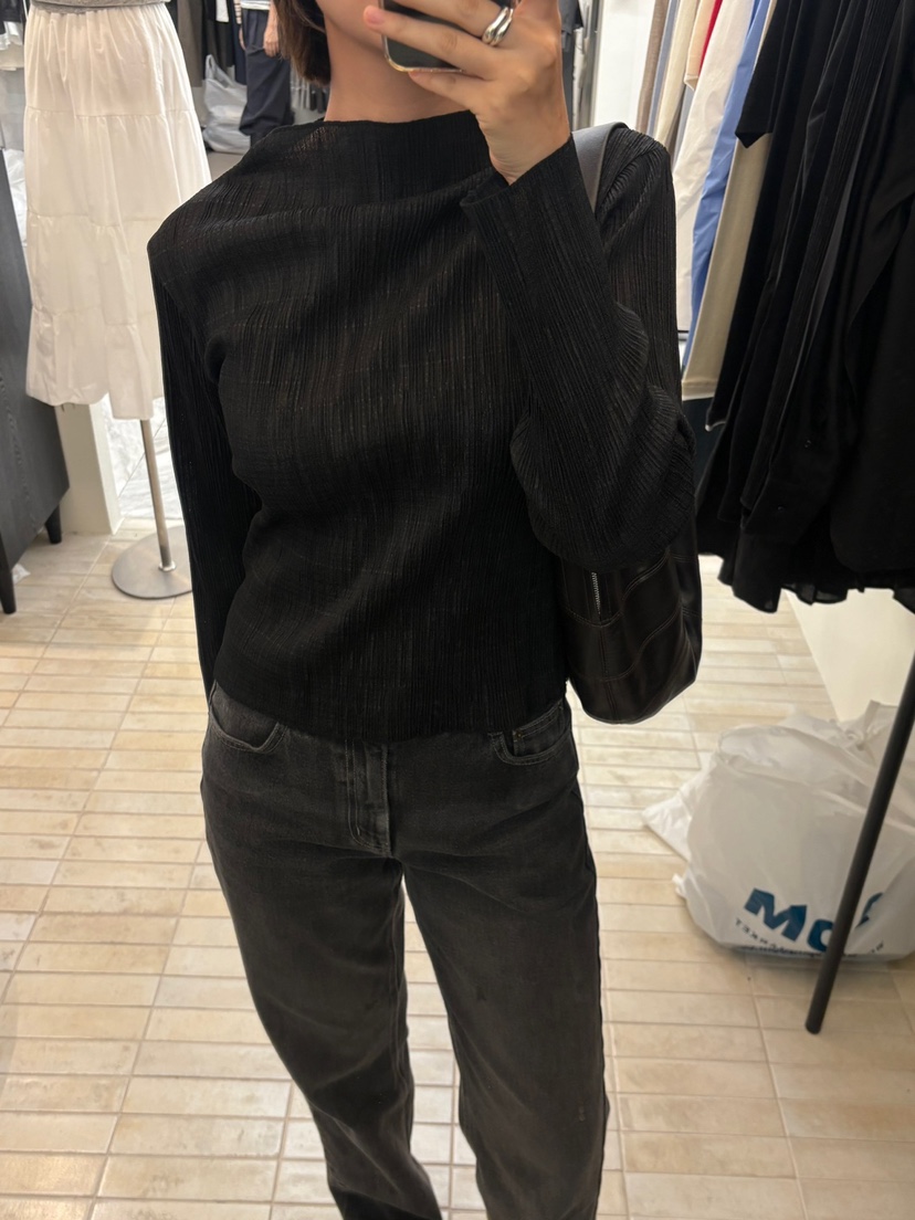 MOANI東大門㊣實拍女士新款職業真品熱賣推薦襯衫蕾絲衫褶皺MOANI襯衫/蕾絲衫圖色4