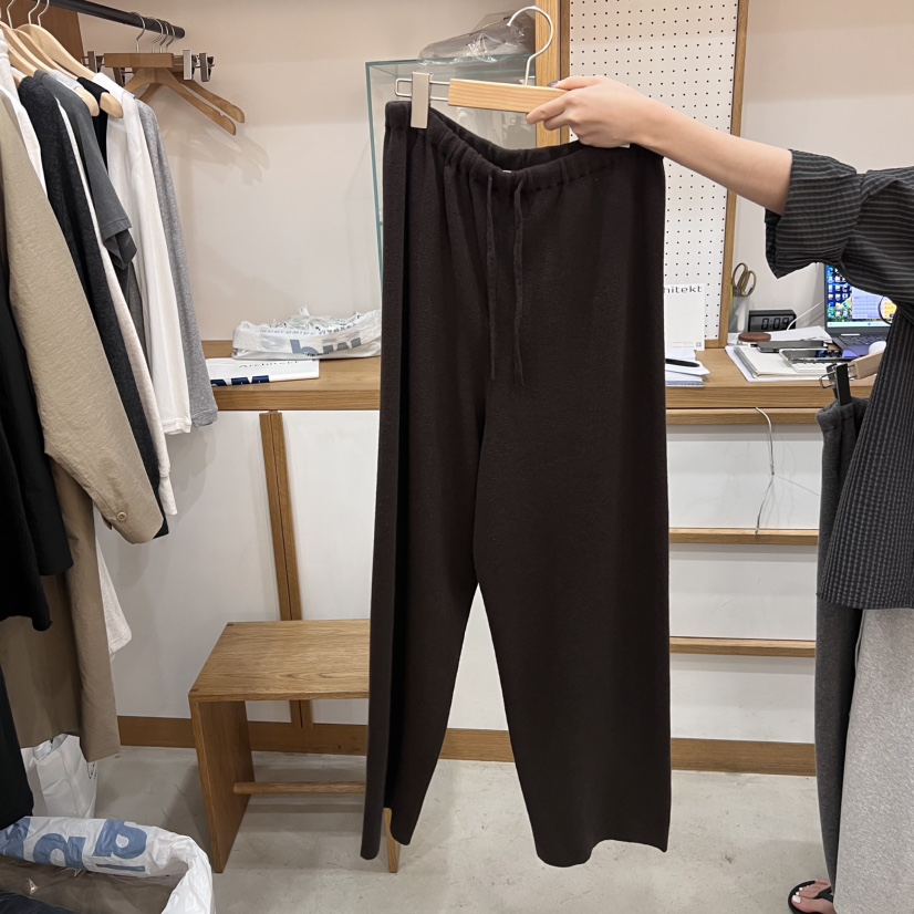 ARCHITEKT東大門㊣直郵女士新品休閑時尚推薦熱賣休閑褲羊毛ARCHITEKT休閑褲圖色3