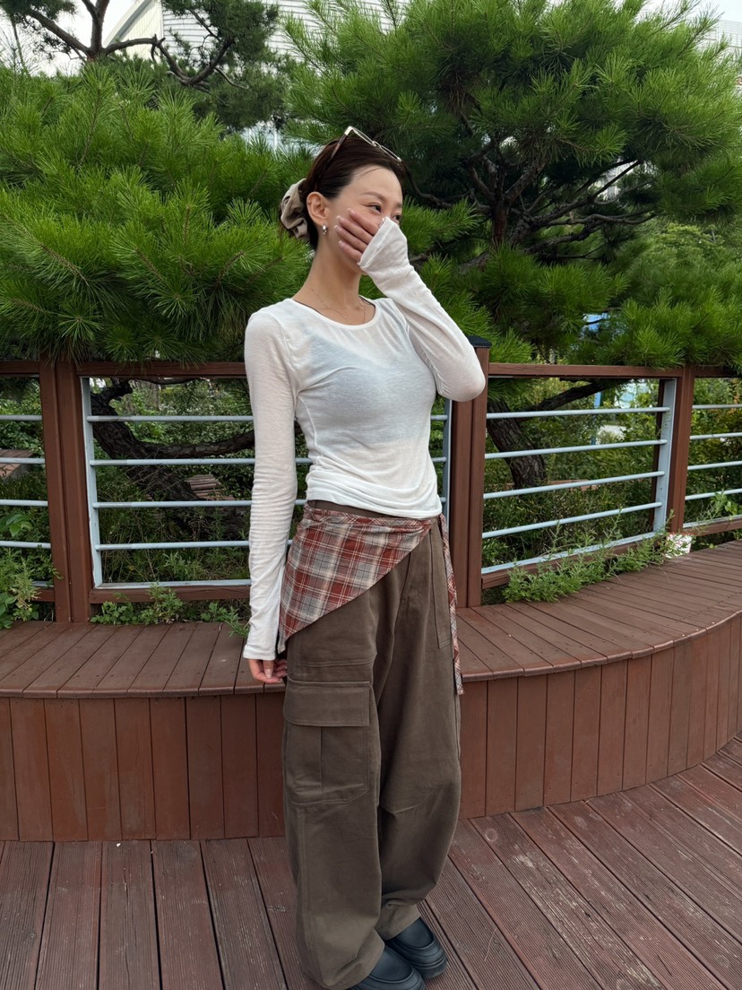 LUMIPLE東大門㊣直郵女士新品時尚真品25秋冬職業人氣休閑褲LUMIPLE休閑褲