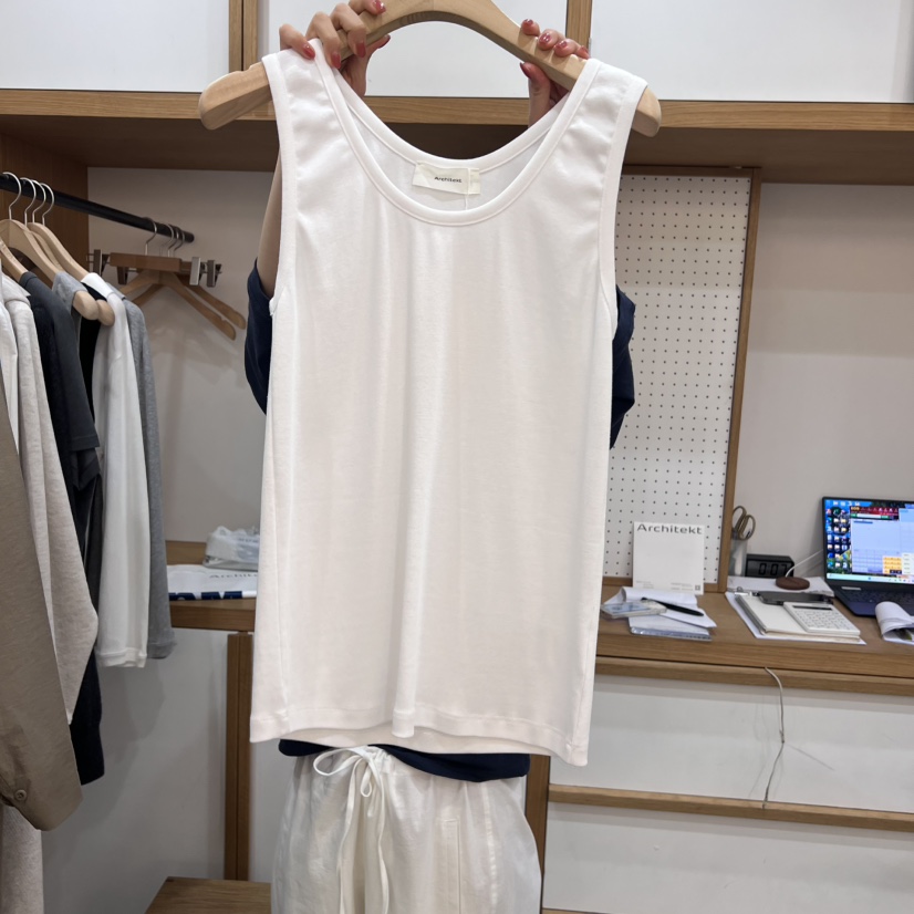 ARCHITEKT東大門㊣代購女裝新款熱賣25秋冬時尚職業吊帶背心ARCHITEKT吊帶/背心圖色2