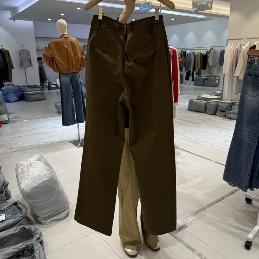 BLUEI-D東大門㊣直郵女裝新品25秋冬真品職業人氣休閑休閑褲Blue i-d休閑褲