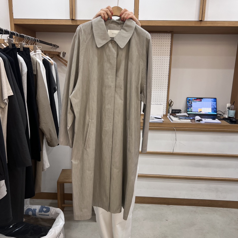 ARCHITEKT東大門㊣實拍女士新品熱賣推薦25秋冬時尚長款風衣ARCHITEKT長款風衣