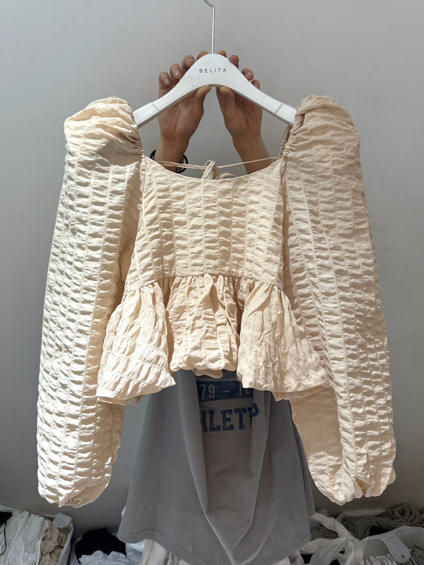 BELITA-L韓國直郵㊣女士新款休閑推薦真品熱賣25秋冬襯衫蕾絲衫BELITA-L襯衫/蕾絲衫圖色2