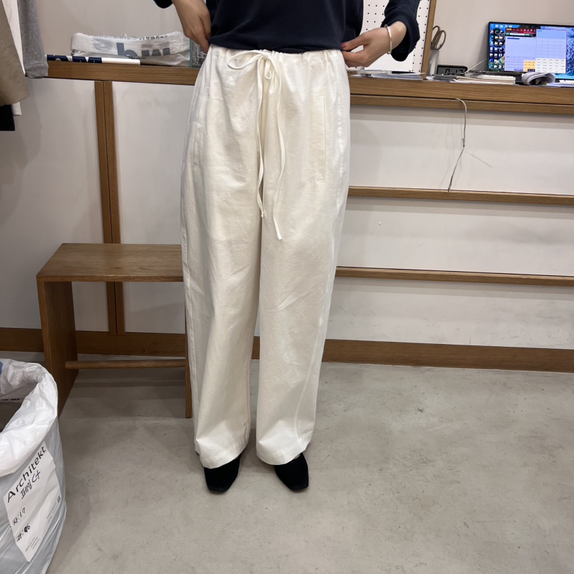 ARCHITEKT韓國直郵㊣女裝新品熱賣25秋冬人氣推薦休閑褲棉質ARCHITEKT休閑褲圖色1
