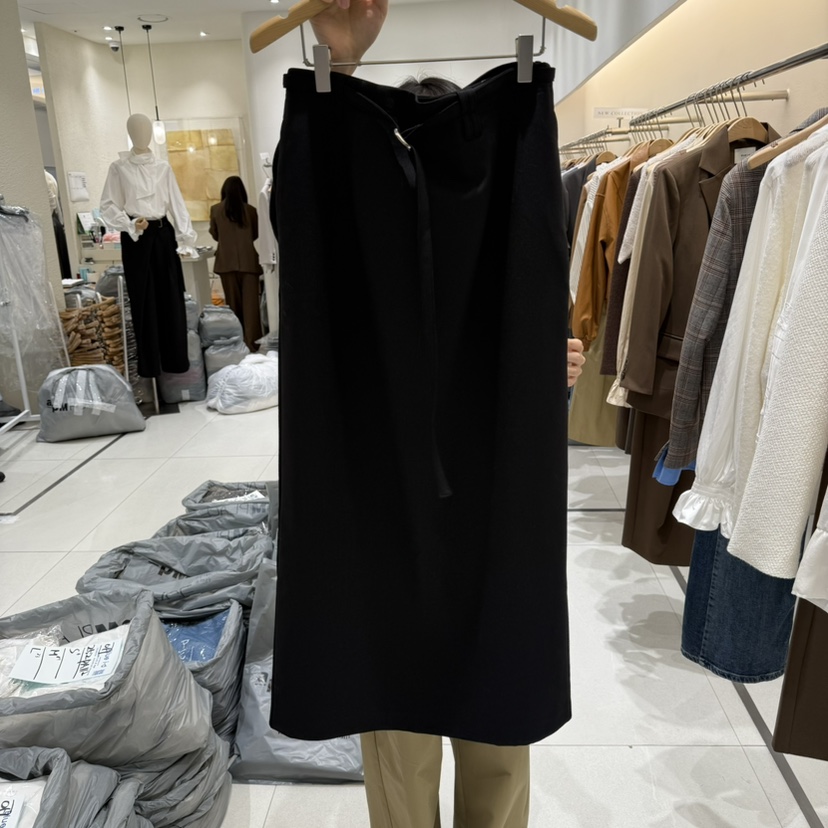 BLUEI-D東大門㊣實拍女士新品推薦時尚半身裙中短裙含腰帶Blue i-d半身裙/中短裙圖色2