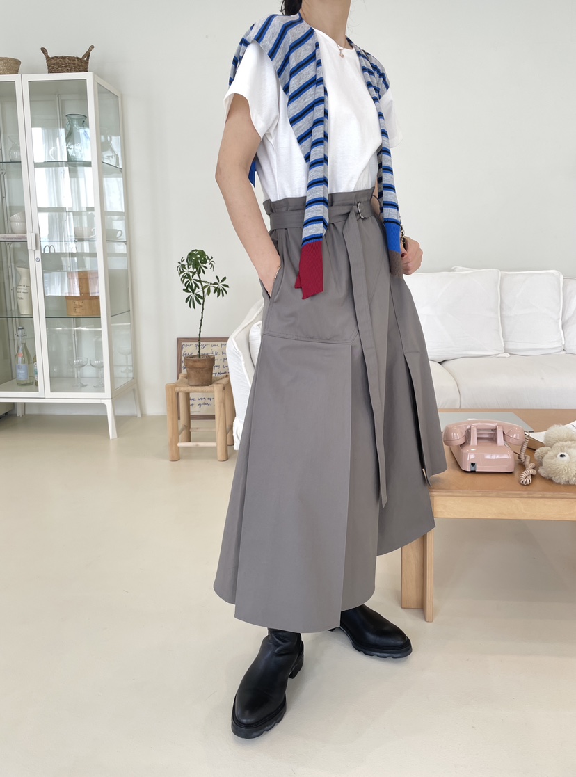 空東大門㊣代購女士新品休閑人氣職業時尚真品連衣裙含腰帶CHAHEE連衣裙