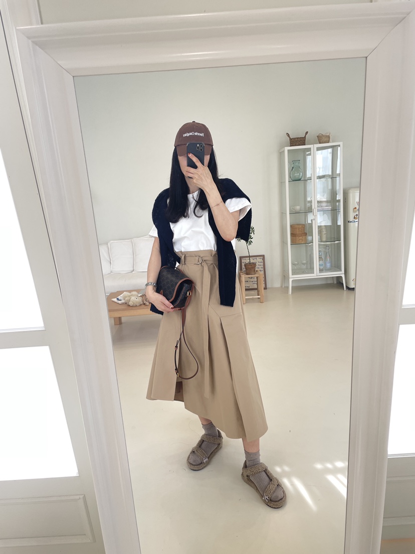 空東大門㊣代購女士新品休閑人氣職業時尚真品連衣裙含腰帶CHAHEE連衣裙