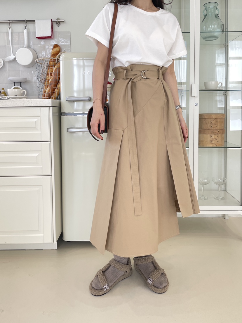 空東大門㊣代購女士新品休閑人氣職業時尚真品連衣裙含腰帶CHAHEE連衣裙