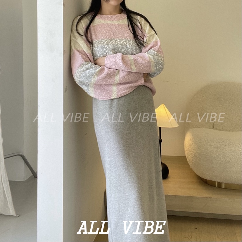 ALLVIBE韓國代購㊣女士新品時尚職業人氣25秋冬真品推薦毛衣ALLVIBE毛衣