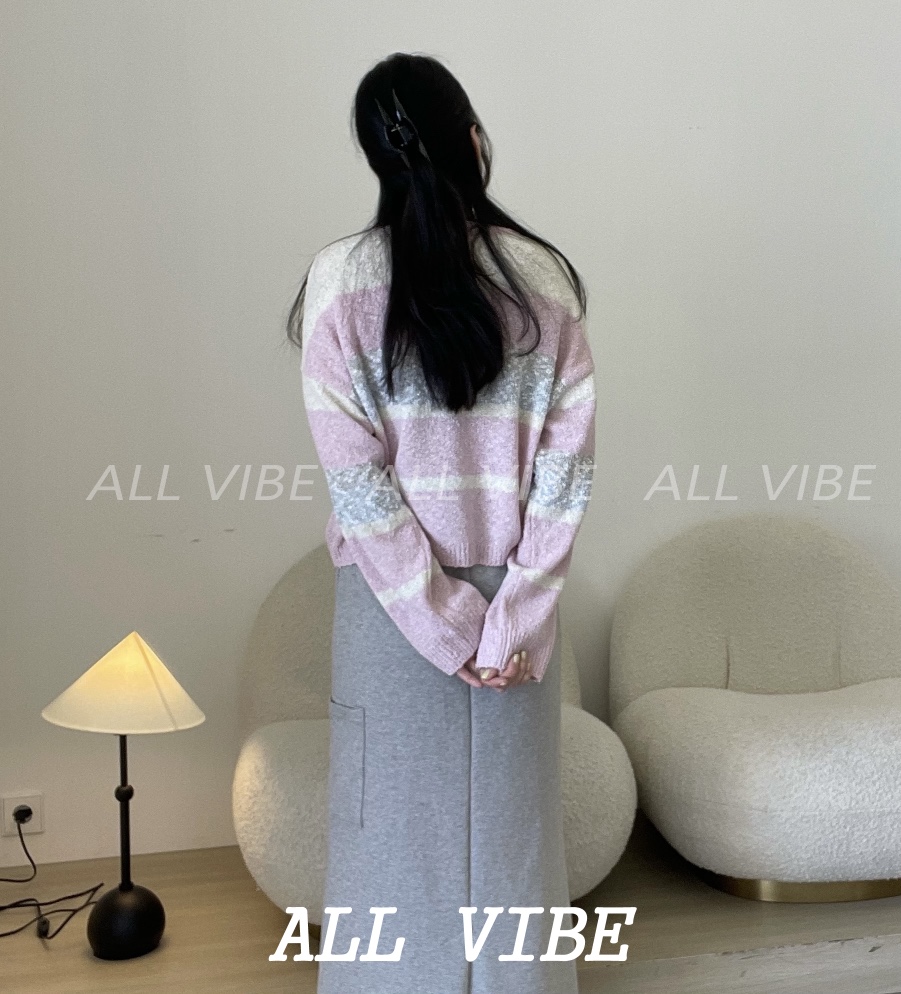 ALLVIBE韓國代購㊣女士新品時尚職業人氣25秋冬真品推薦毛衣ALLVIBE毛衣
