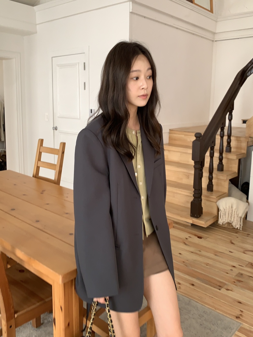 BAKING POWDER韓國直郵㊣女士新品推薦25秋冬職業夾克含腰繩BAKING POWDER夾克