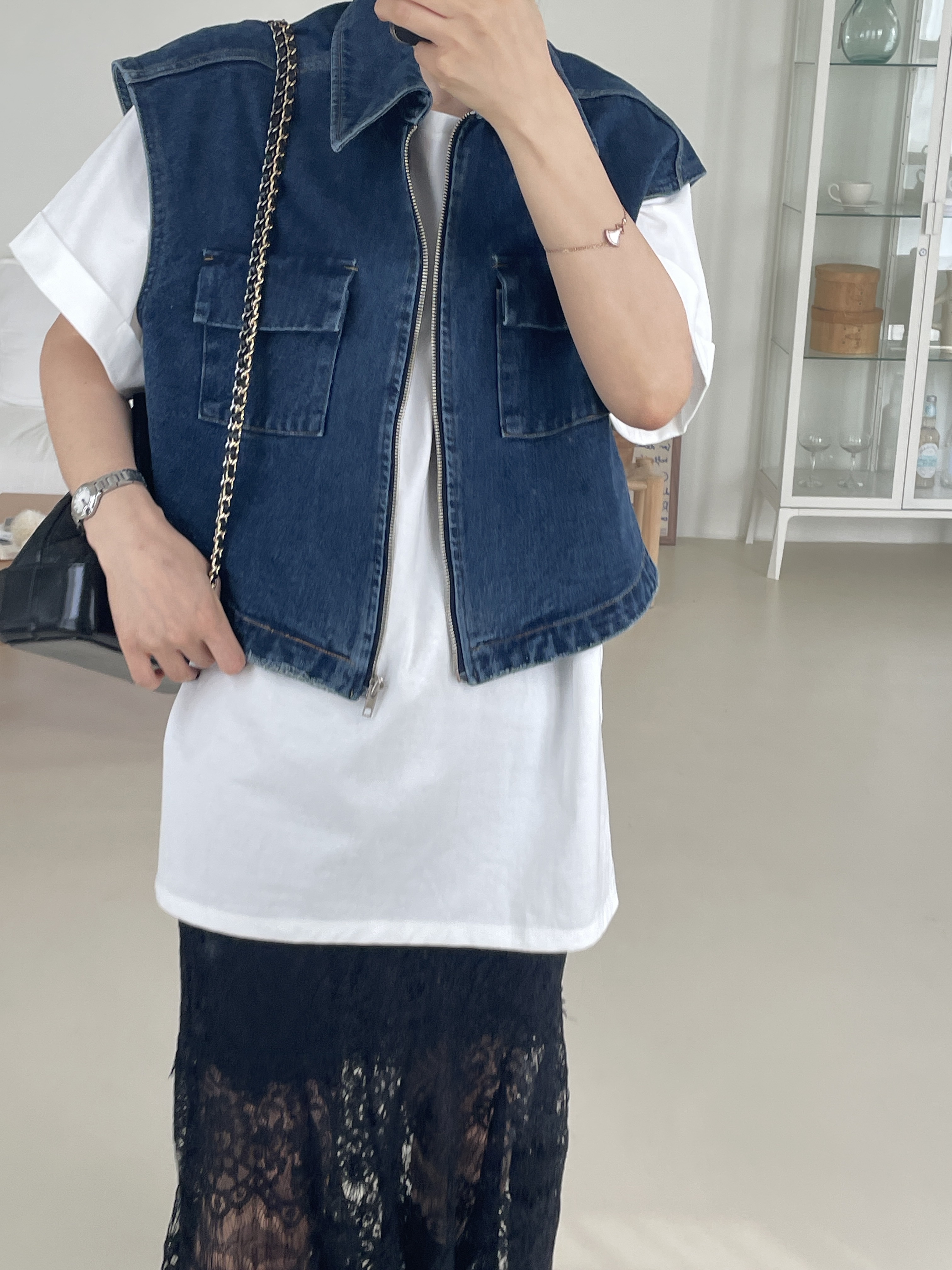 空東大門㊣直郵女士新品人氣熱賣推薦25秋冬真品職業時尚馬甲CHAHEE馬甲