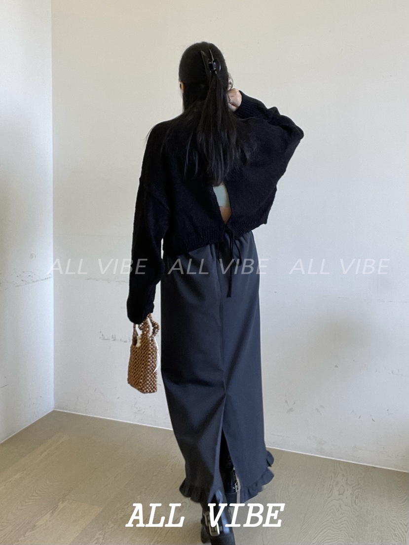 ALLVIBE韓國代購㊣女裝新款真品職業熱賣休閑25秋冬推薦針織衫ALLVIBE針織衫
