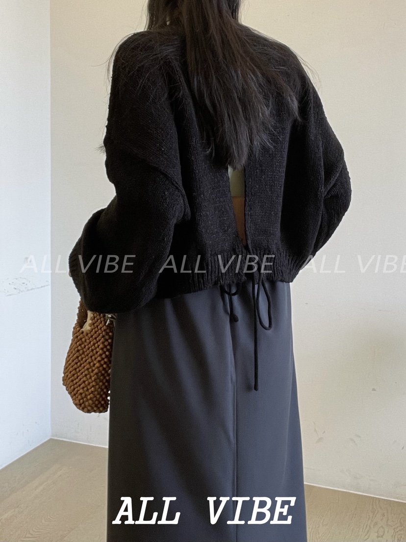 ALLVIBE韓國代購㊣女裝新款真品職業熱賣休閑25秋冬推薦針織衫ALLVIBE針織衫