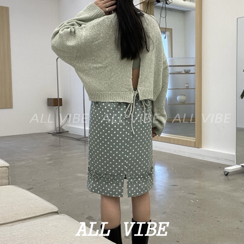 ALLVIBE韓國代購㊣女裝新款真品職業熱賣休閑25秋冬推薦針織衫ALLVIBE針織衫