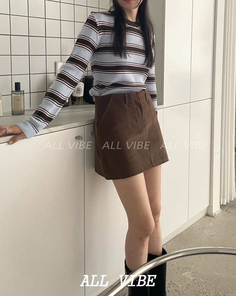 ALLVIBE東大門㊣代購女士新品職業休閑時尚推薦人氣針織衫條紋ALLVIBE針織衫