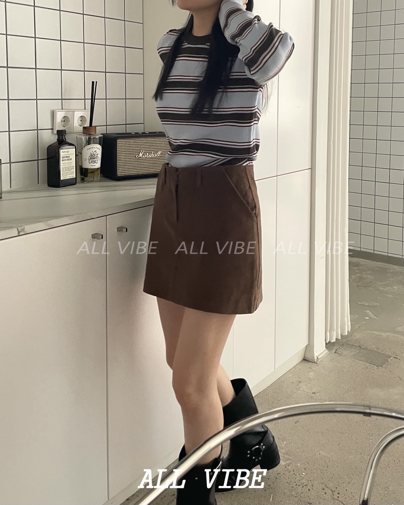 ALLVIBE東大門㊣代購女士新品職業休閑時尚推薦人氣針織衫條紋ALLVIBE針織衫