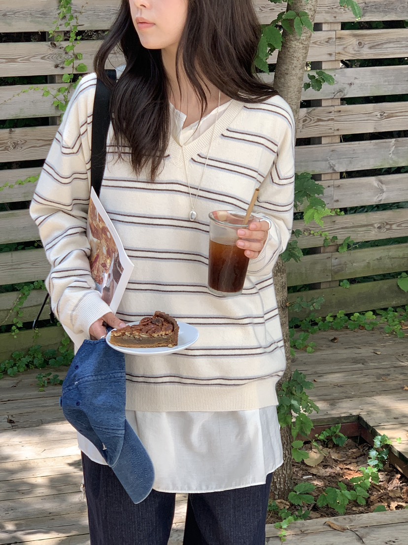 BAKING POWDER韓國直郵㊣女士新款真品25秋冬熱賣職業針織衫BAKING POWDER針織衫