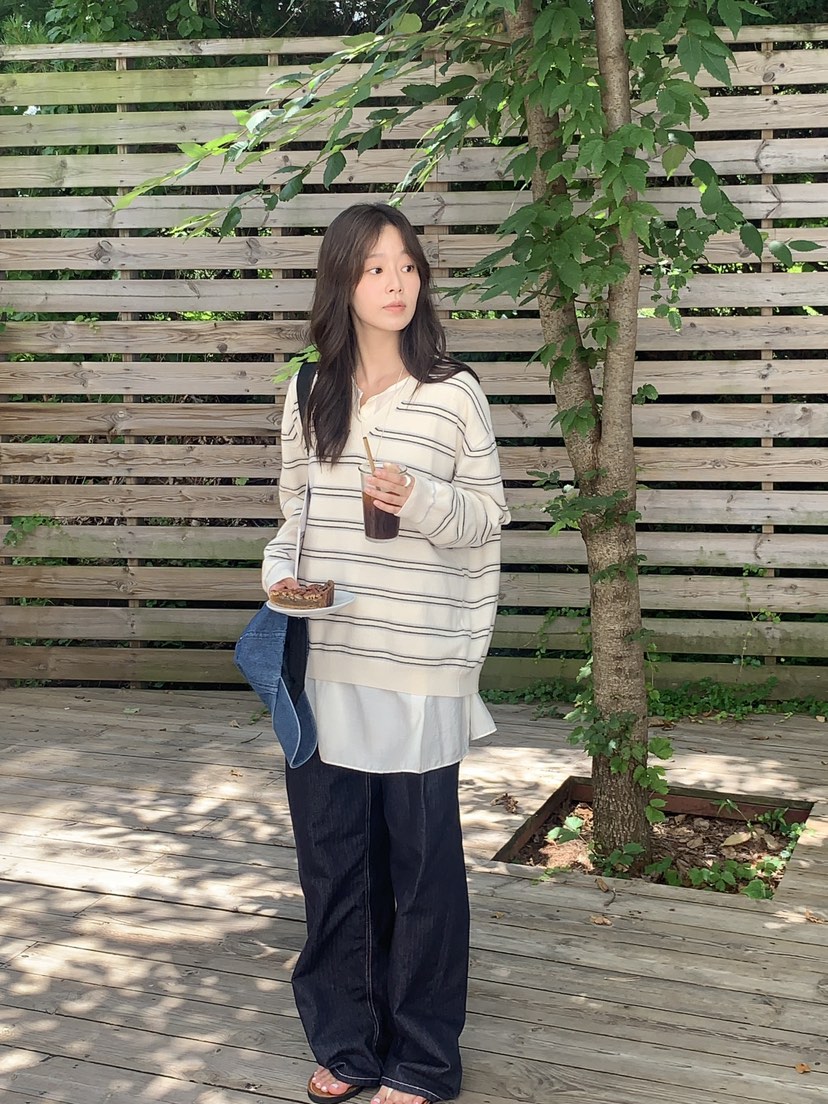 BAKING POWDER韓國直郵㊣女士新款真品25秋冬熱賣職業針織衫BAKING POWDER針織衫