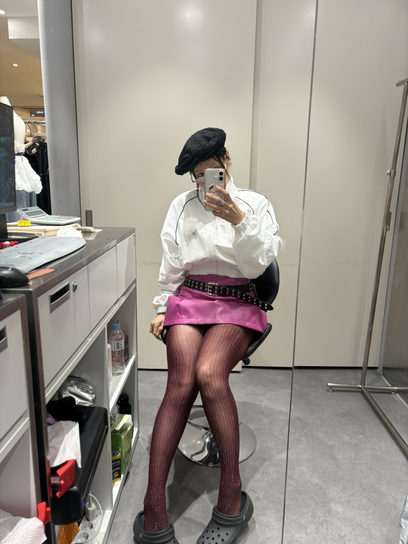 PLATFORM-L東大門㊣代購女士新款真品休閑時尚短裙復古皮革PLATFORM短裙