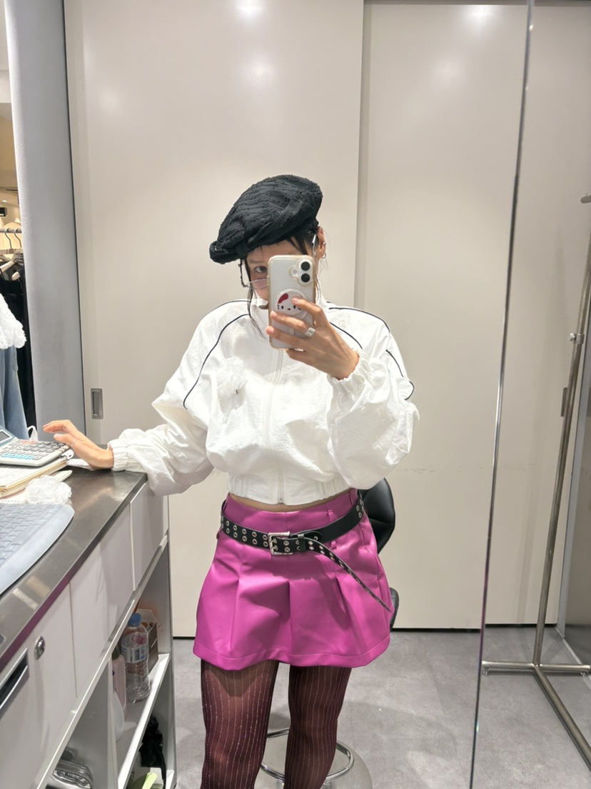 PLATFORM-L東大門㊣代購女士新款真品休閑時尚短裙復古皮革PLATFORM短裙
