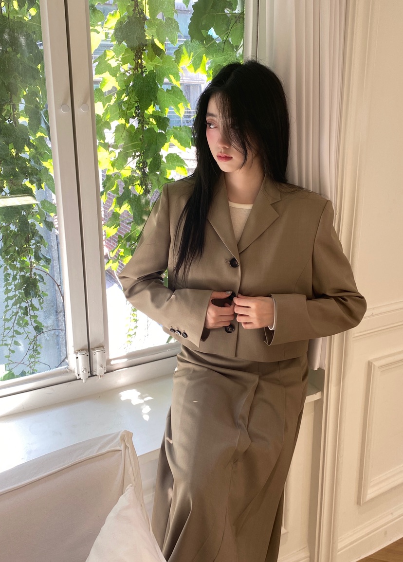 NDE韓國直郵㊣女士新款真品熱賣職業推薦時尚人氣休閑25秋冬夾克NDE夾克