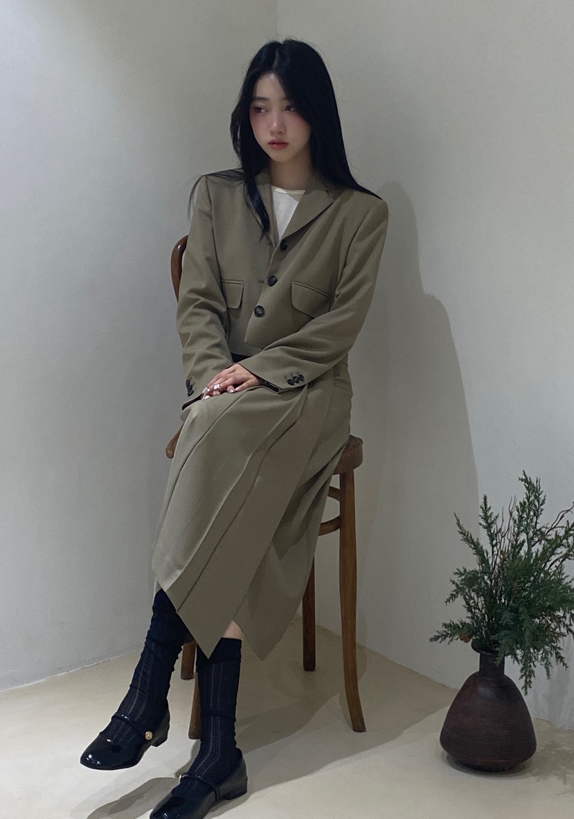 NDE韓國直郵㊣女士新款真品熱賣職業推薦時尚人氣休閑25秋冬夾克NDE夾克