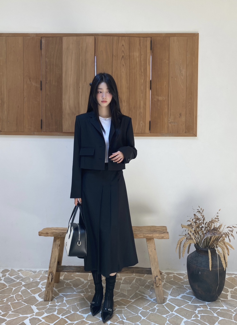 NDE韓國直郵㊣女士新款真品熱賣職業推薦時尚人氣休閑25秋冬夾克NDE夾克