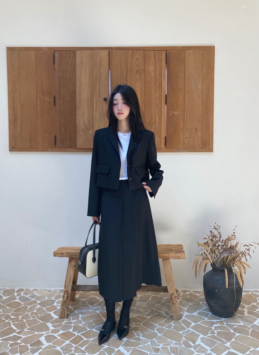 NDE韓國直郵㊣女士新款真品熱賣職業推薦時尚人氣休閑25秋冬夾克NDE夾克