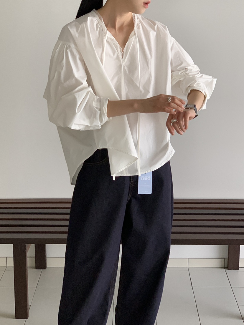 MOVENNE東大門㊣直郵女士新品真品25秋冬人氣職業襯衫蕾絲衫MOVENNE襯衫/蕾絲衫