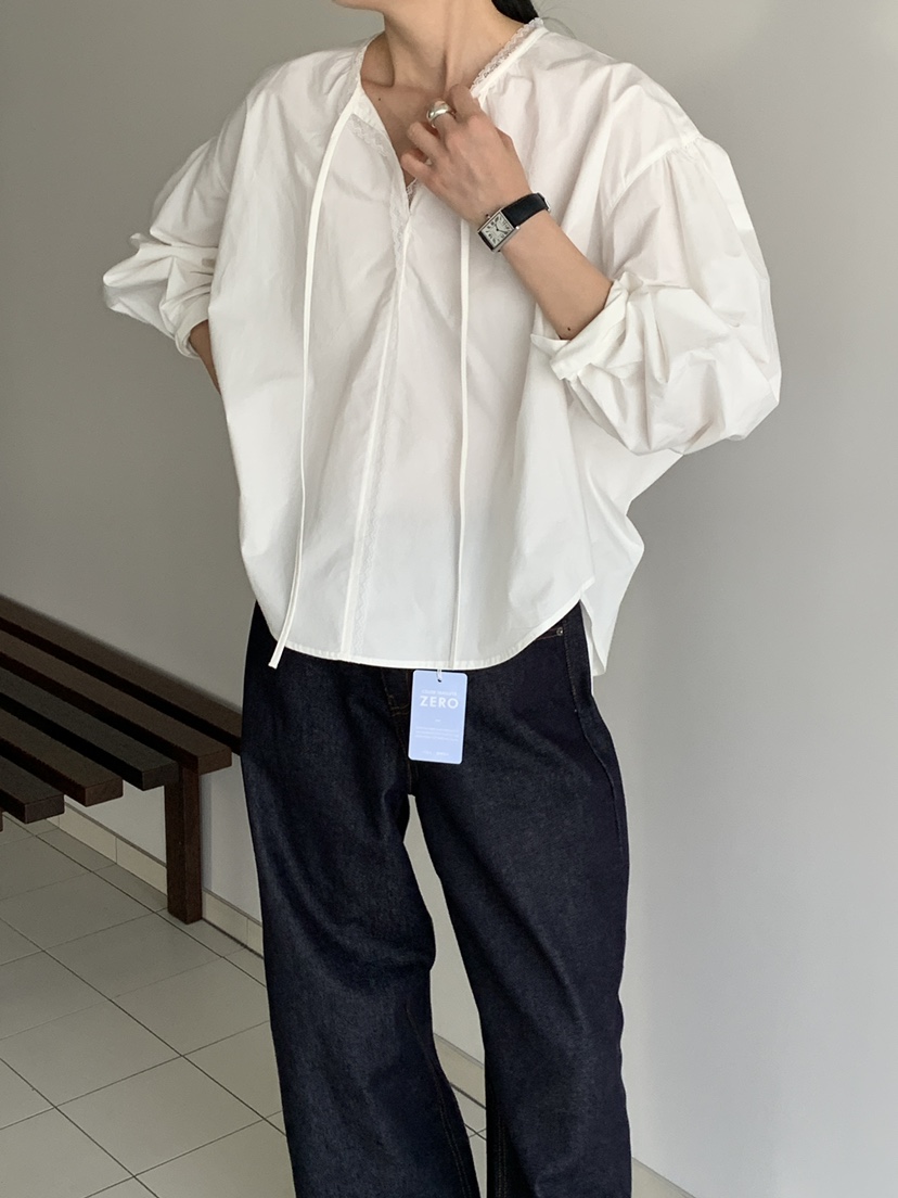 MOVENNE東大門㊣直郵女士新品真品25秋冬人氣職業襯衫蕾絲衫MOVENNE襯衫/蕾絲衫