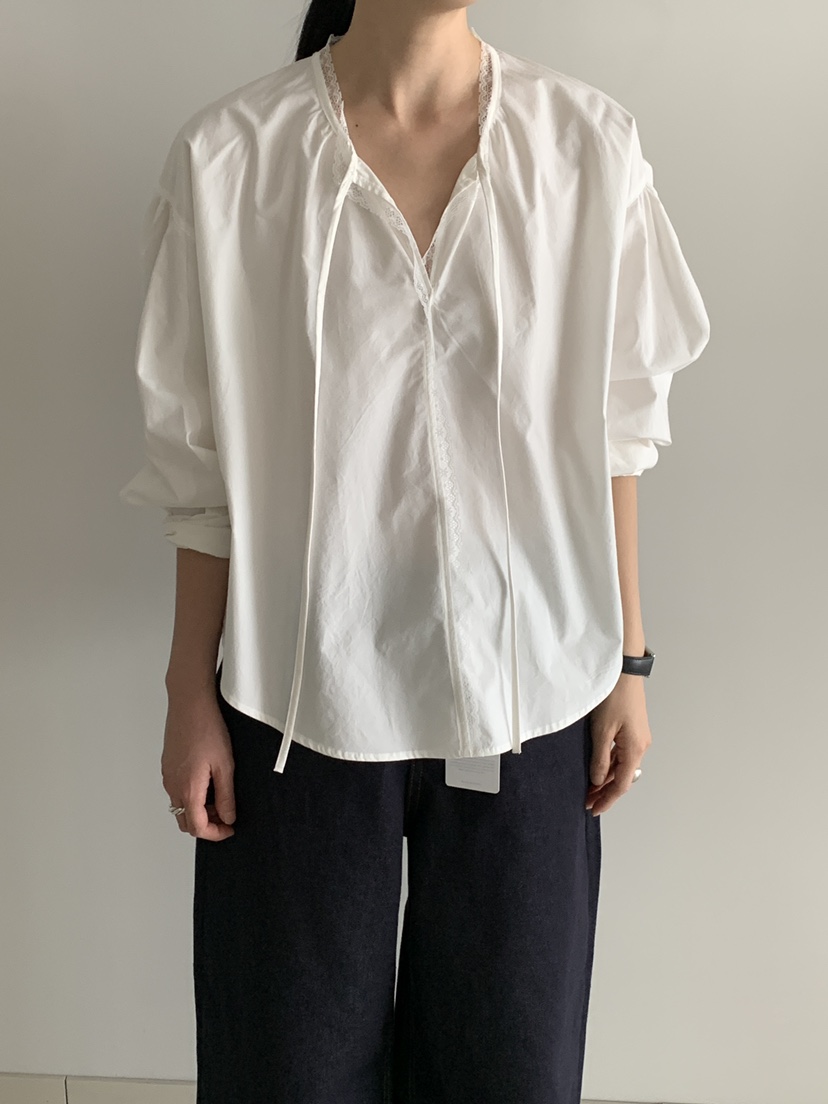 MOVENNE東大門㊣直郵女士新品真品25秋冬人氣職業襯衫蕾絲衫MOVENNE襯衫/蕾絲衫