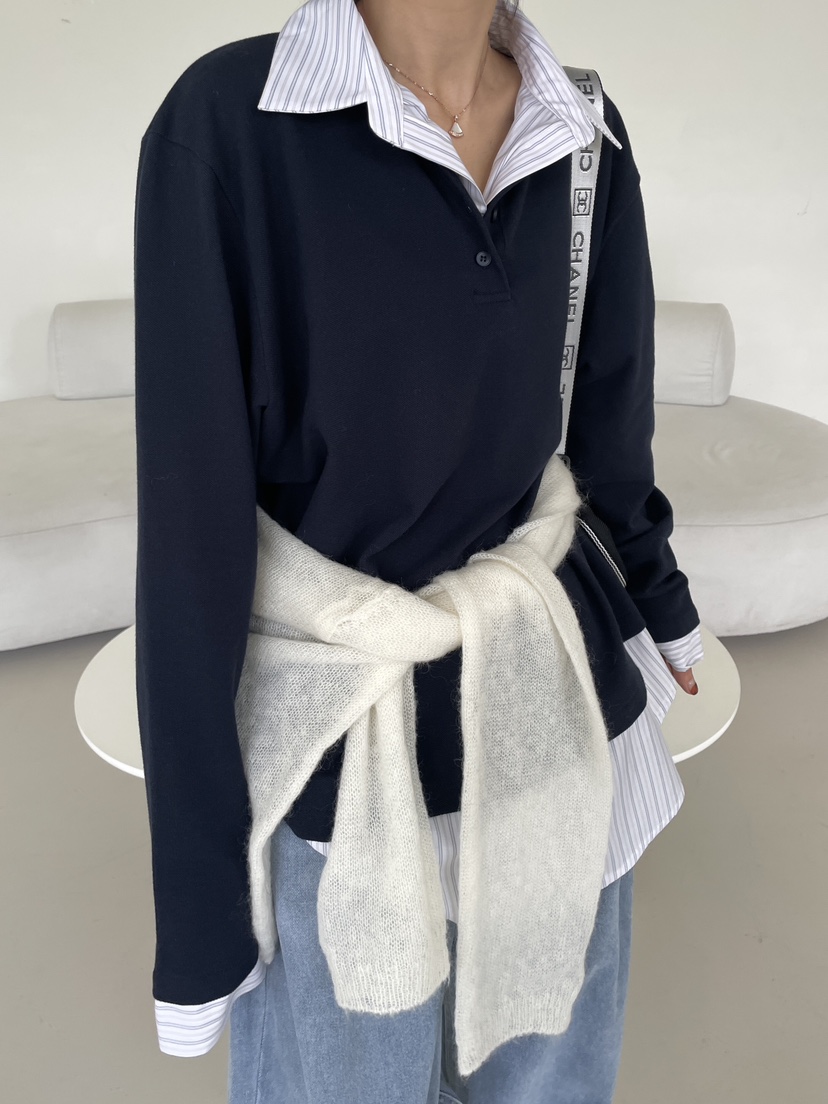 空韓國直郵㊣女裝新品25秋冬人氣職業推薦熱賣休閑時尚長袖T恤CHAHEE長袖T恤