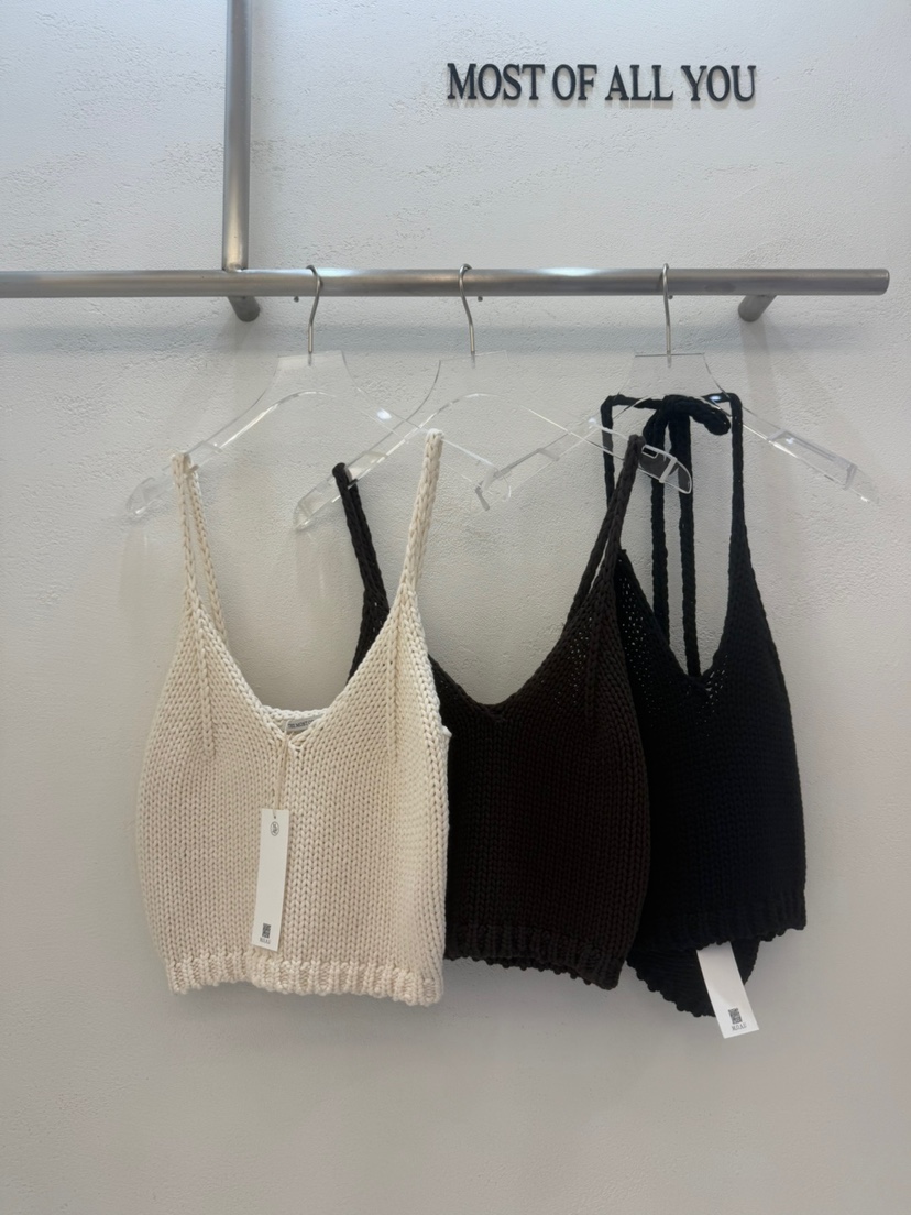 MOST OF ALL U東大門㊣代購女裝新品25秋冬真品吊帶背心MOST OF ALL U吊帶/背心