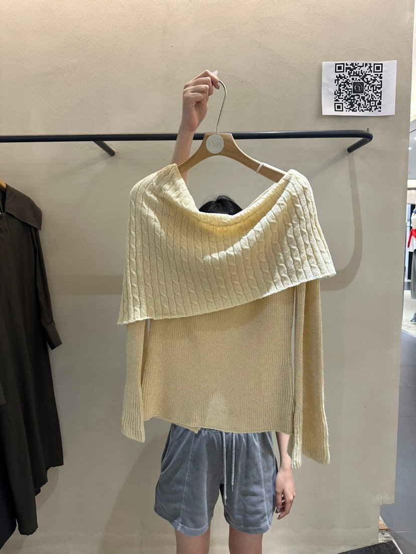 ERIA韓國代購㊣女士新品人氣職業推薦真品時尚休閑熱賣針織衫ERIA/HUE針織衫圖色3