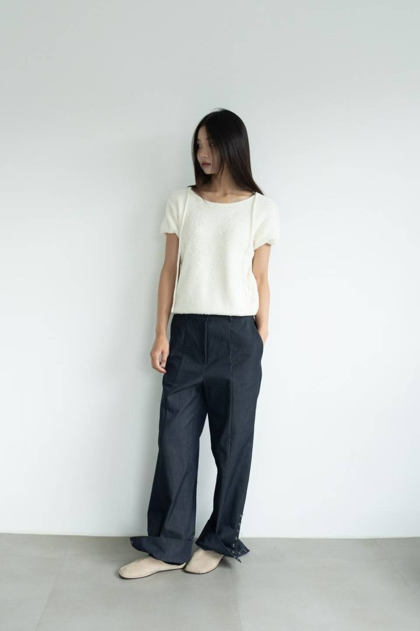 ERIA東大門㊣實拍女裝新款休閑推薦真品人氣熱賣針織衫含腰繩ERIA/HUE針織衫