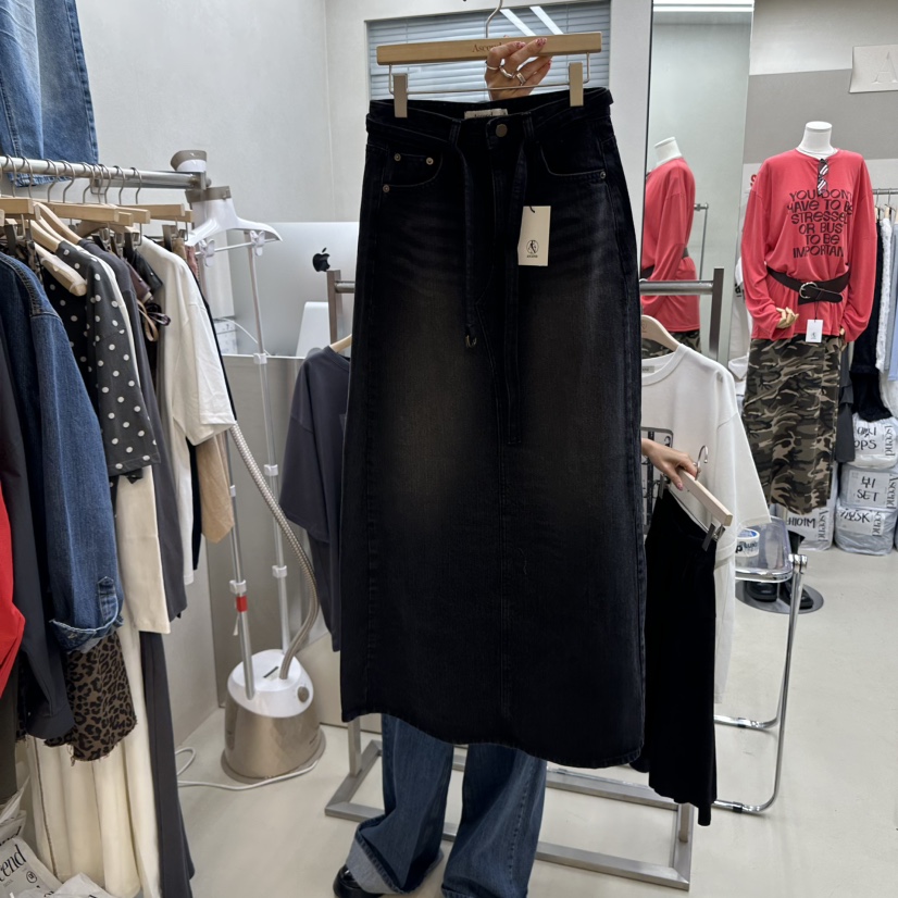 ASCEND韓國代購㊣女士新品真品職業推薦25秋冬時尚熱賣長裙ASCEND長裙圖色1