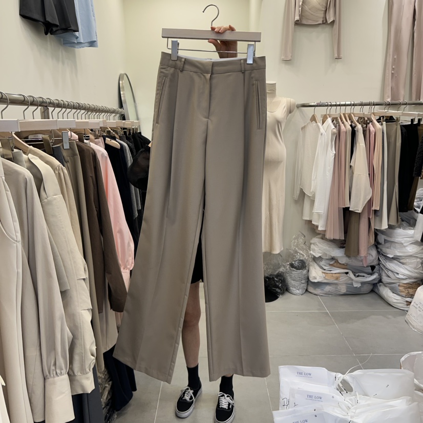 THE LOW東大門㊣直郵女裝新品時尚推薦職業25秋冬休閑休閑褲THE LOW休閑褲圖色1